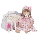 Bebê Tipo Reborn Princesa Abigail Loira Bolsa Maternidade Bebê Tipo Reborn Princesa Abigail Loira Bolsa Maternidade