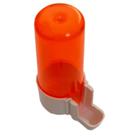 Bebedouro Animalplast Pequeno 100ml - Malha Larga - Laranja com Base Branca Bebedouro Animalplast Pequeno 100ml - Malha Larga - Laranja com Base Branca