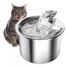 Bebedouro Automático Pet Inox C/ Filtro 2 Litros Bivolt
