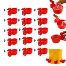 Bebedouro Copo 65ml Automático Frango Galinha Pintos 15 un