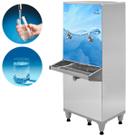 Bebedouro De Água Resfriador 50 Litros 2 Torneiras Frisbel Inox