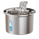 Bebedouro Fonte Água Filtro 2l Silenciosa Inox Gato Cães Pet