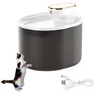 Bebedouro Fonte de Agua Cao Gato Pet Cachorro Animal de Estimaçao Sensor Presença Movimento Reservatorio 3 Litros USB Bateria Recarregavel Automatico
