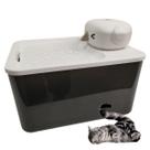 Bebedouro Fonte de Agua Gato Pet Cachorro Felino Cao Animal de Estimaçao 2 Modos Sensor Presença Luz UV Bateria Recarregavel USB Automatico Resistente