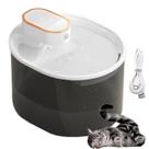 Bebedouro Fonte de Agua Gato Pet Cao Cachorro 3 Litros Sensor Presença Movimento Animal de Estimaçao Bateria Recarregavel USB Automatico Silencioso
