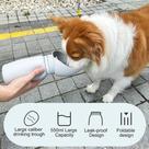 Bebedouro Garrafinha Portátil Pets Silicone Dobrável Cachorro Gato Compacto Passeio Viagens