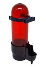 Bebedouro Malha Fina P/ Pássaros Baby Âmbar Com Presilha55ml