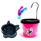 Bebedouro Para Gato Pink - Fonte + Comedouro