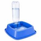 Bebedouro Pet Automático Quadrado 450ml com Suporte Garrafa