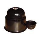 Bebedouro Vida Mansa Alumínio para Cães e Gatos Preto - 700ml