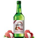 Bebida coreana hanjan soju lichia 12,0% garrafa 375ml