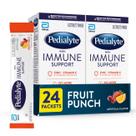 Bebida eletrolítica em pó Pedialyte com suporte imunológico, pacote com 24