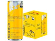 Bebida Energética Red Bull Tropical Edition - Frutas Tropicais 250ml 4 Unidades