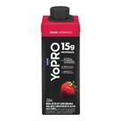 Bebida Láctea UHT 15g de Proteínas Danone YoPRO Morango Zero Açúcar 250ml 12 Unidades