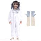 Bee Suit LONGADS para crianças com luvas de pele de cabra e capuz de ventilação
