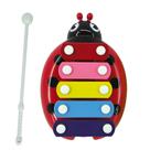 Beetle Xylophne Brinquedo musical pré-escolar de 5 notas Bebê Crianças Sabedoria de desenvolvimento infantil