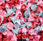Beijos de Chocolate ao Leite Tundras 2 kg Rosa Vermelho Prata Beijos de Chocolate ao Leite Tundras 2 kg Rosa Vermelho Prata