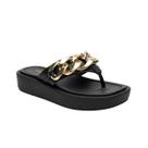 Beira Rio Chinelo com aplique em corrente Conforto 8487.207 Slide