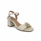 Beira Rio Sandália Feminino Napa Turin Branco Off Elegancia -