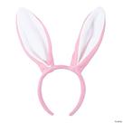 Beistle Soft-Touch Bunny Ears rosa e branco