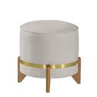 Bela Manu Decor Puff Tóquio Tecido Luxo Boucle Off White