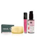 Beleza Natural: Kit Com Sérum, Sabonete E Gloss Hidratante Beleza Natural: Kit Com Sérum, Sabonete E Gloss Hidratante