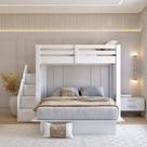 Beliche Casal Family Star Plus Casatema MadeiraOriginals Branco Beliche Casal Family Star Plus Casatema MadeiraOriginals Branco