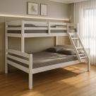 Beliche Casal Solteiro De Madeira Pinus Robusto E Moderno branco