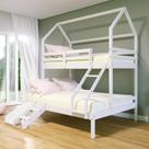 Beliche Casinha Solteiro Slim Rb Escada/escorregador Branco
