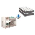 Beliche Cimol Ema+2 Colchões Ortobom D33 Light Branco