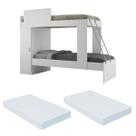 Beliche com Colchão Incluso 1 Porta Havana Multimóveis Branco Beliche com Colchão Incluso 1 Porta Havana Multimóveis Branco