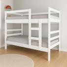 Beliche Com Escada e Protetor Lateral Solteiro Compacta Vira Duas Camas Design Moderno