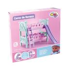 Beliche De Boneca Berco Duplo Com Escorregador Cama Infantil Casa Bebe Caminha Bicama
