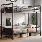 Beliche de Metal Industrial Preto Jocoevol Twin sobre Twin