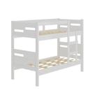 Beliche Estrela que Vira Duas Camas 100 MDF com Escada Branco