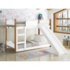 Beliche Infantil Branco Grenat Com Escorregador- Gabrielli Móveis