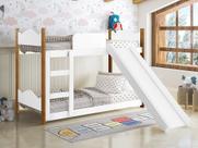 Beliche Infantil Encanto Branco Grenat com Escorregador - Gabrielli Móveis