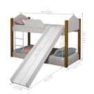 Beliche Infantil Escorregador e Colchão Marcela