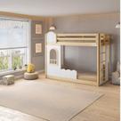 Beliche Infantil Reversível Janela com Cerquinha New Garden Casatema Natural/Branco
