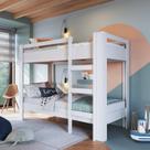 Beliche Infantil Solteiro 195,8x150cm Slim Branco Beliche Infantil Solteiro 195,8x150cm Slim Branco