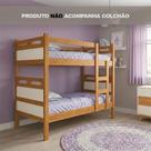 Beliche Jaspe Escada com Proteção Lateral Ideal para Quarto Infantil Compacto - Nature/off
