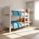 Beliche Madrid com Colchão Cama Removível Que Vira 2 Camas Quarto Infantil Seguro - Branco Beliche Madrid com Colchão Cama Removível Que Vira 2 Camas Quarto Infantil Seguro - Branco