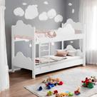 Beliche Mini Cama com Escada Vanessa Branco