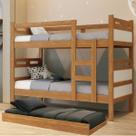 Beliche Prática Versátil Reforçada 100% MDF Com Cama Auxiliar