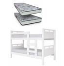 Beliche Princesa Infantil Alta Resistência 100% MDF + 2 Colchão D23 Gazin COR:Branco