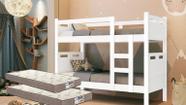 Beliche Resistente Completo c 2 Colchões D33 Cama para meninos