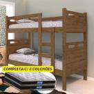 Beliche Solteiro Barreto Vira Duas Camas Solteiro com Colchões Probel D20