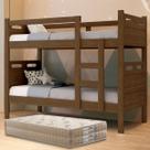 Beliche Solteiro Com 2 Colchões, Cama completa, Barreto Lonçarcci, Confortável Resistente até 120kg, Envio Imediato