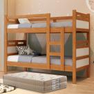 Beliche Solteiro Com 2 Colchões, Cama completa, Barreto Lonçarcci, Confortável Resistente até 120kg, Envio Imediato