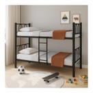 Beliche Solteiro de Ferro Preto Tubular Com Escada Marcheli